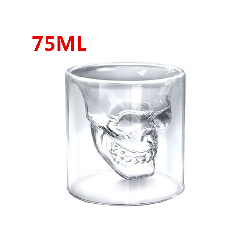 Skull Head Crystal Wine Glass