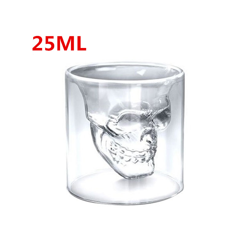 Skull Head Crystal Wine Glass