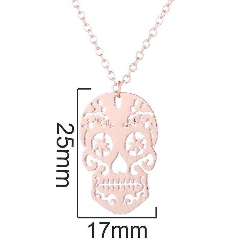 Vintage Skull Pendant, Ethnic Skull Necklace, Mexican Design