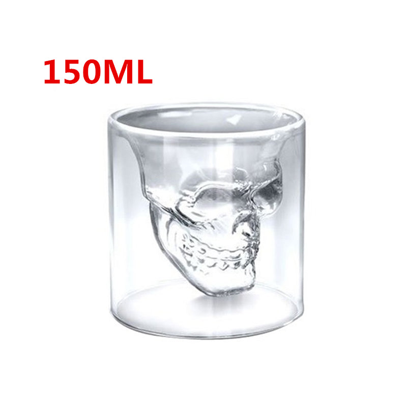 Skull Head Crystal Wine Glass